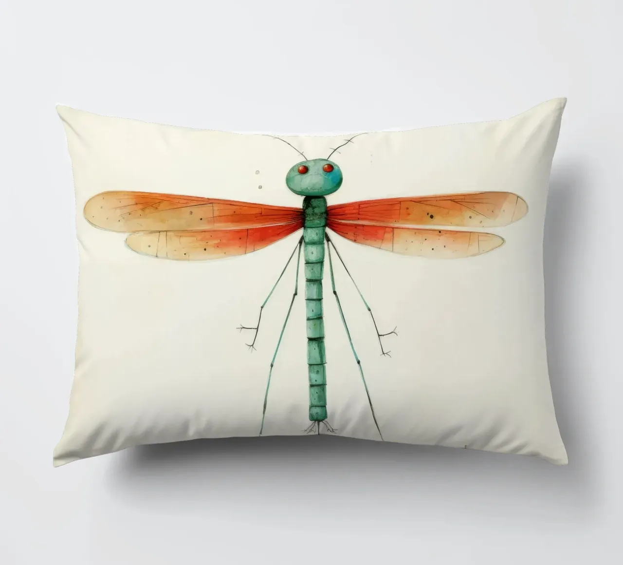 Minimal Libelle 1 Kissen von Minimal Animal Art