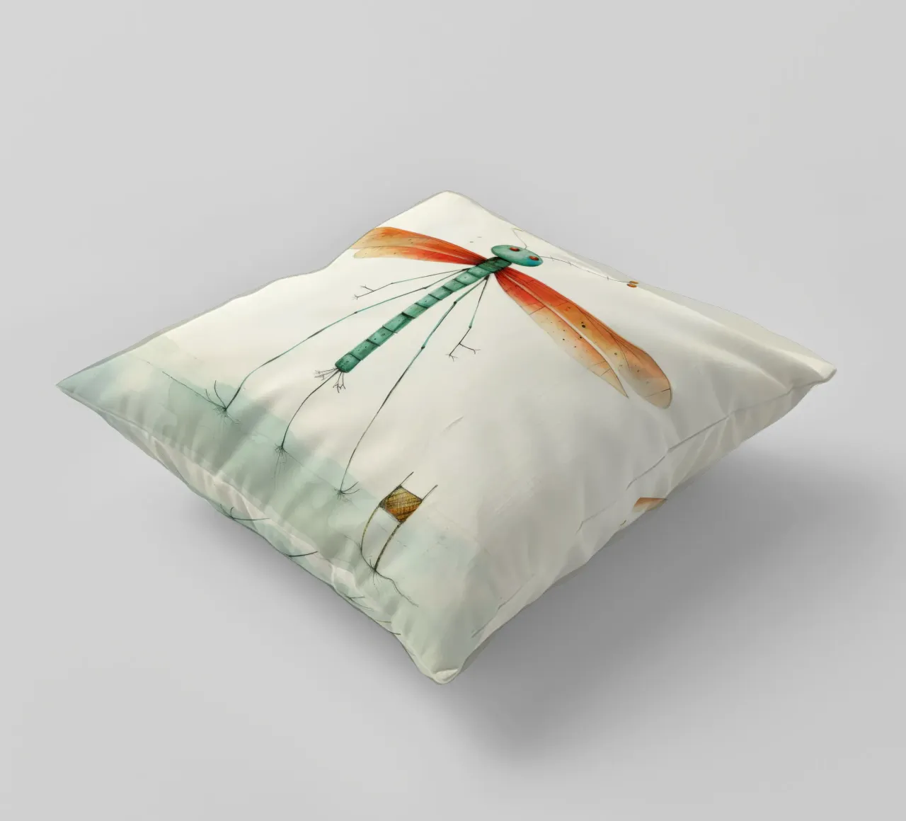 Libellula minima 1 cuscino da Minimal Animal Art