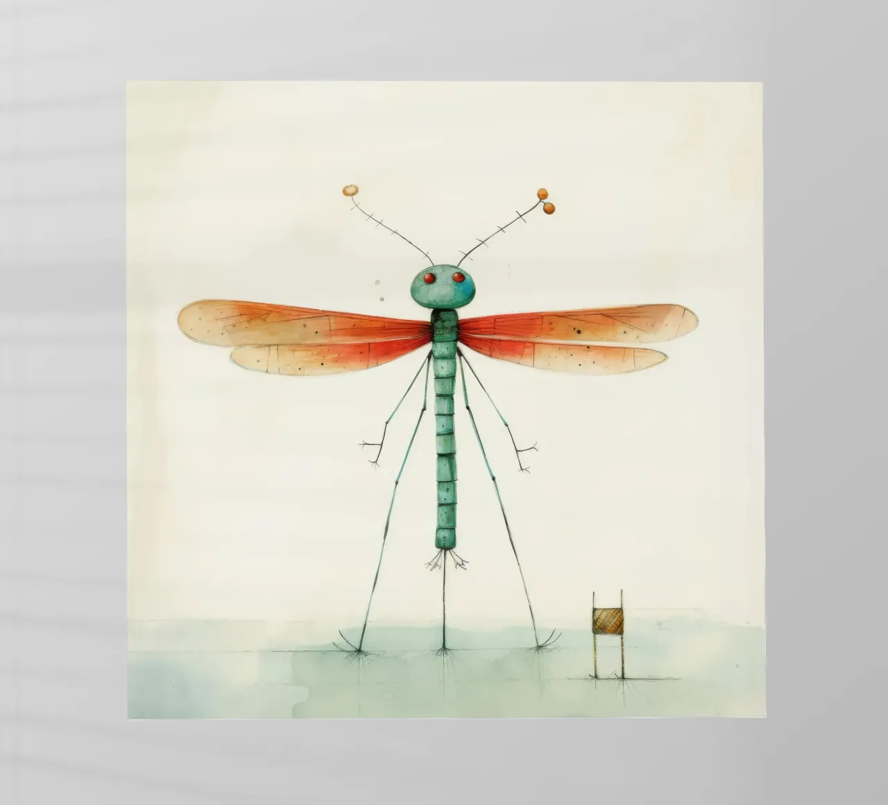 Libellula minima 1 pellicola backlit da Minimal Animal Art