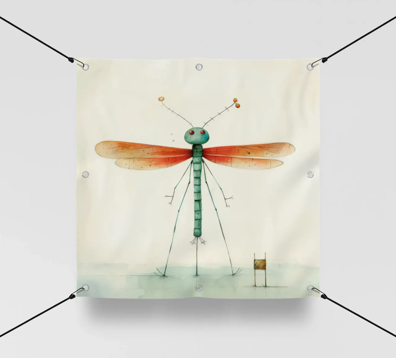Libellula minima 1 telo in pvc da Minimal Animal Art