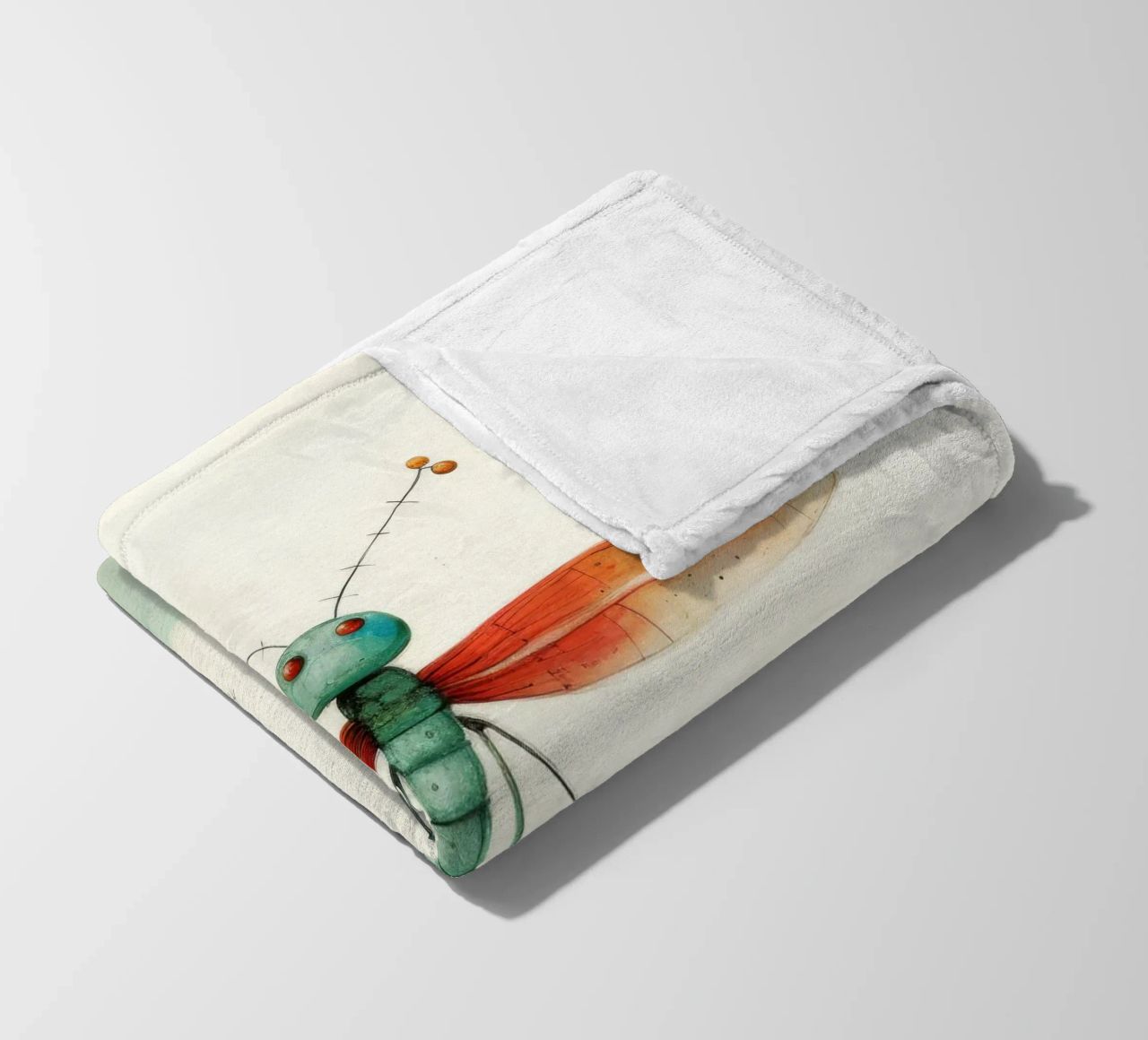 Libellula minima 1 coperta in pile da Minimal Animal Art
