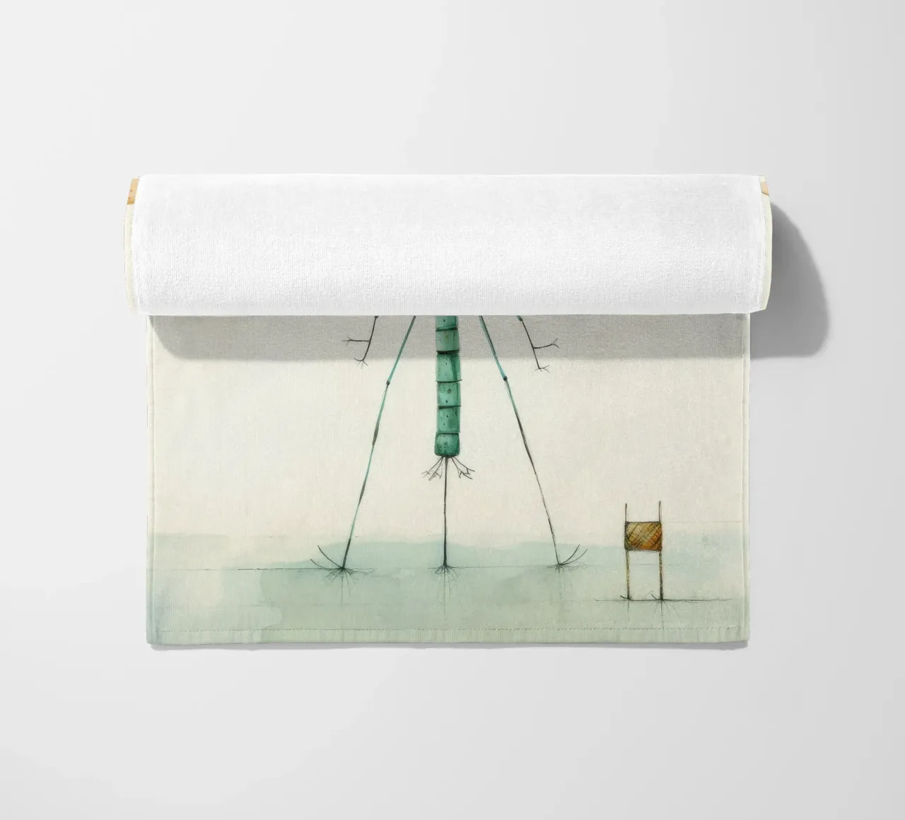 Libélula mínima 1 toalla de playa de Minimal Animal Art