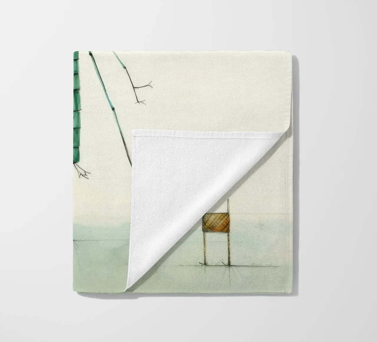 Libélula mínima 1 toalla de playa de Minimal Animal Art