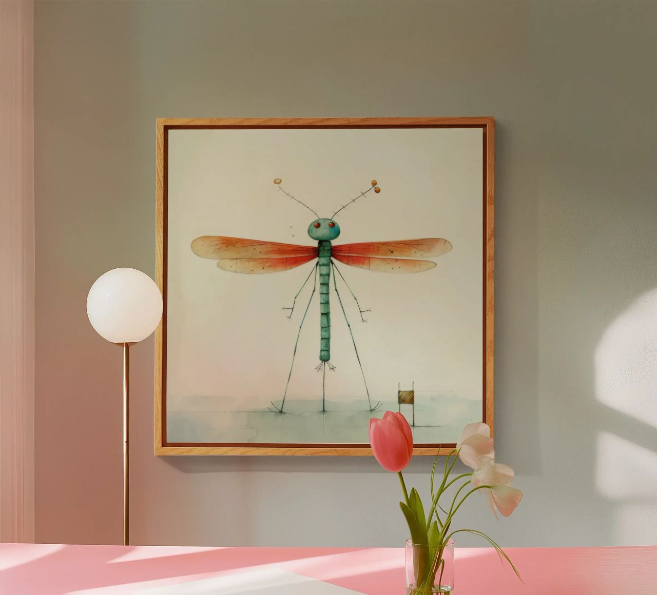 Libellula minima 1 plexiglass da Minimal Animal Art