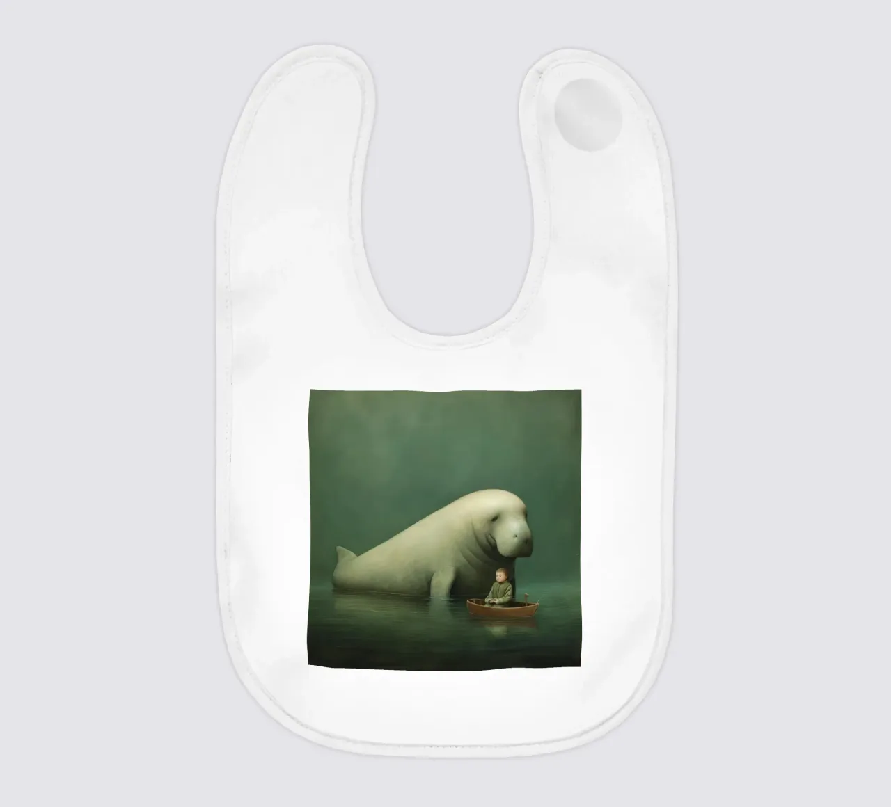 Dugongo minimo 2 bavaglino da Minimal Animal Art