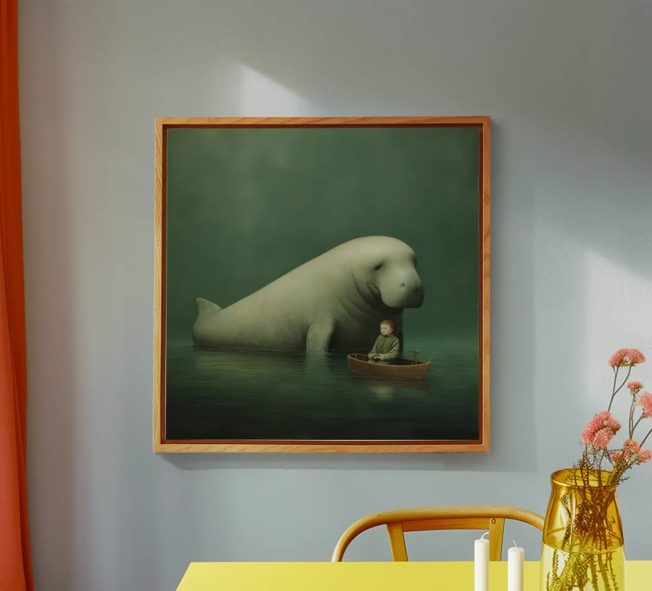 Dugongo minimo 2 plexiglass da Minimal Animal Art