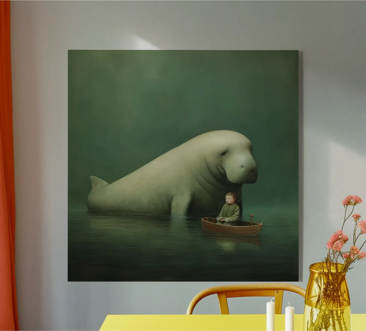 Dugongo minimo 2 plexiglass da Minimal Animal Art