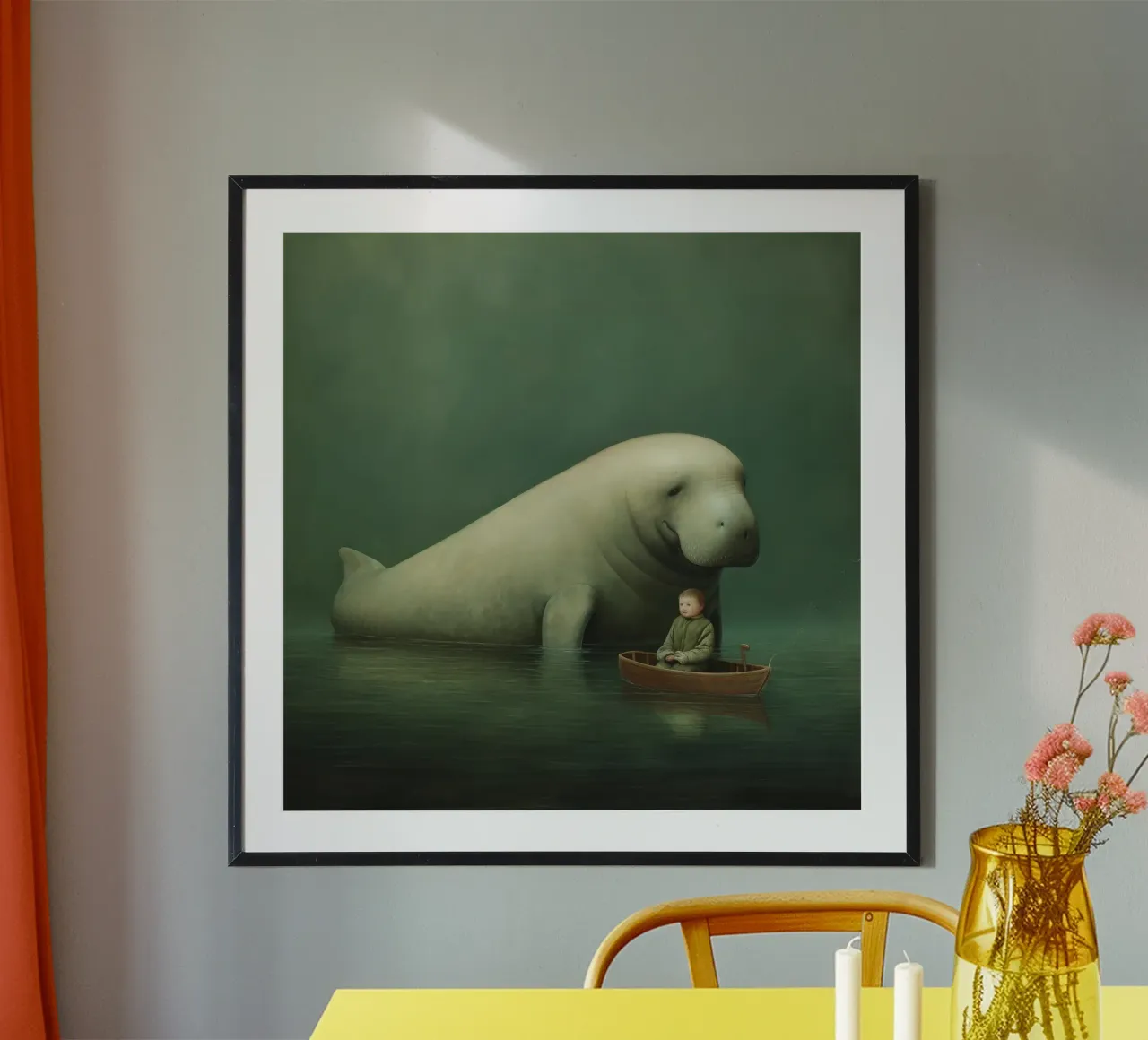 Dugongo minimo 2 poster da Minimal Animal Art