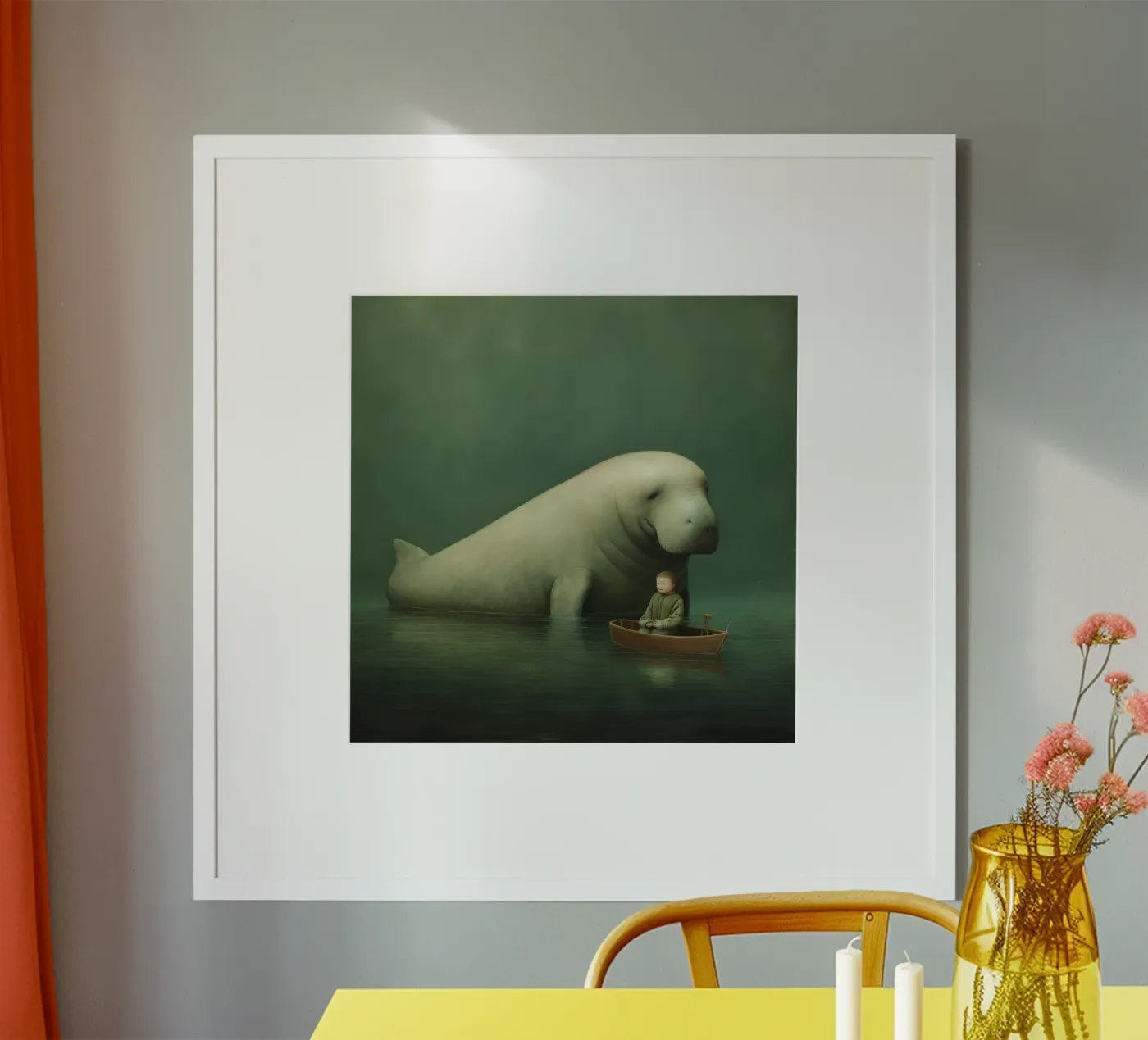 Dugongo minimo poster da Minimal Animal Art