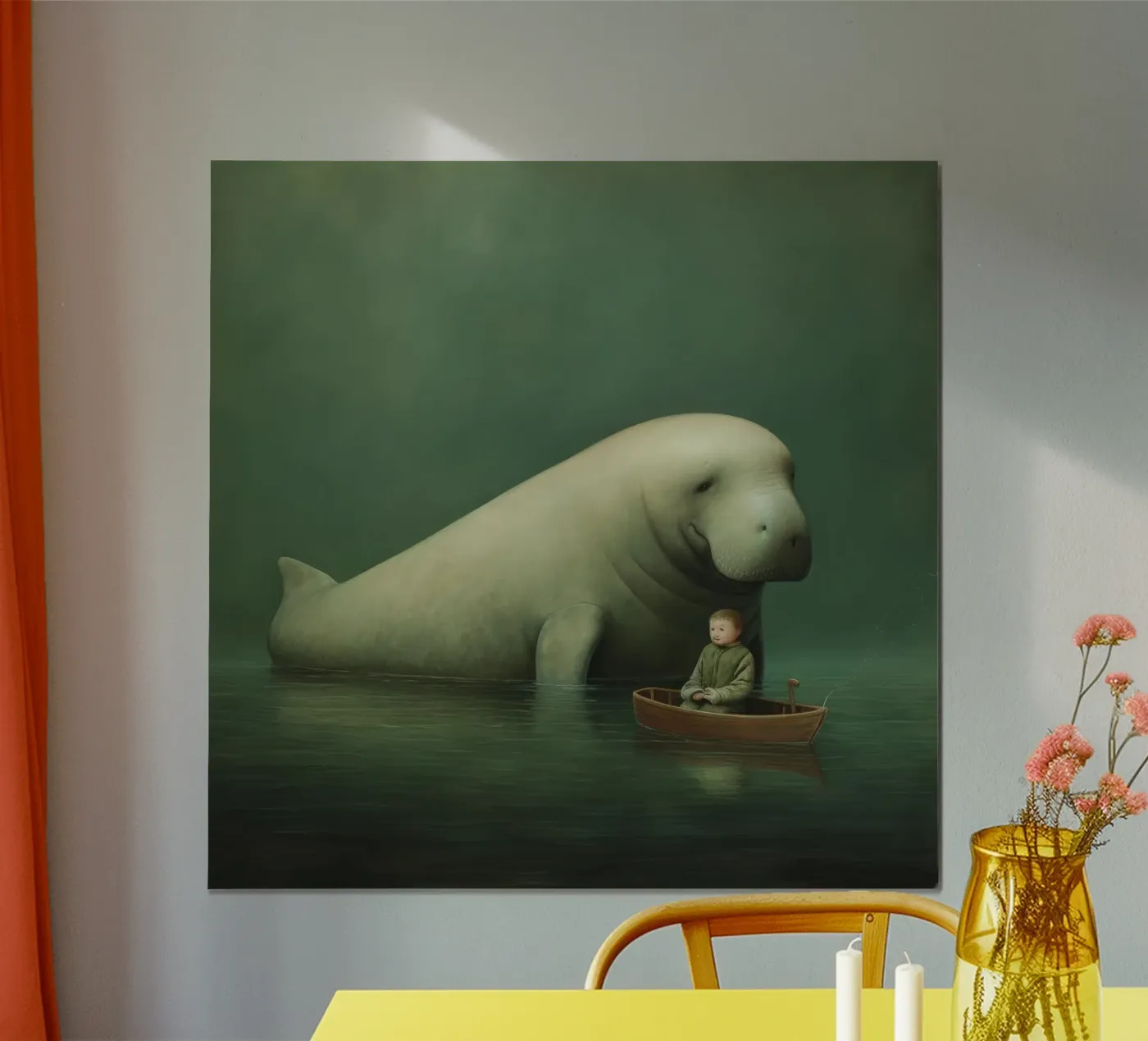 Dugongo minimo poster da Minimal Animal Art