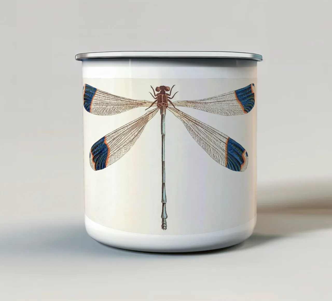 Dragonfly no. 1 taza de esmalte de apoloprints