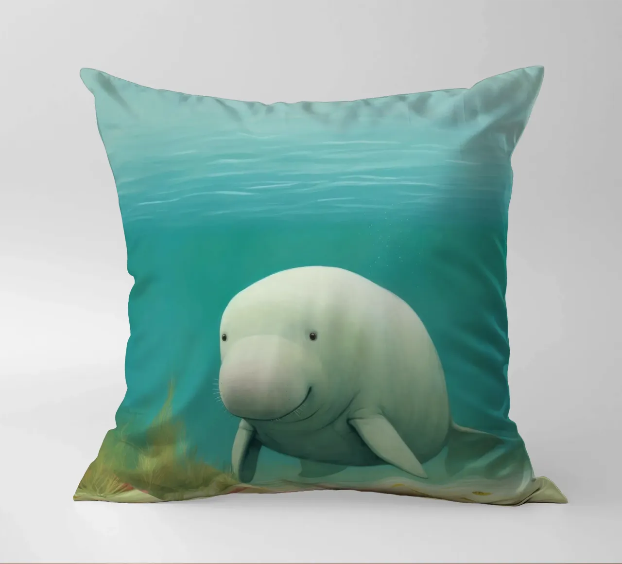 Dugongo minimo 3 cuscino da Minimal Animal Art