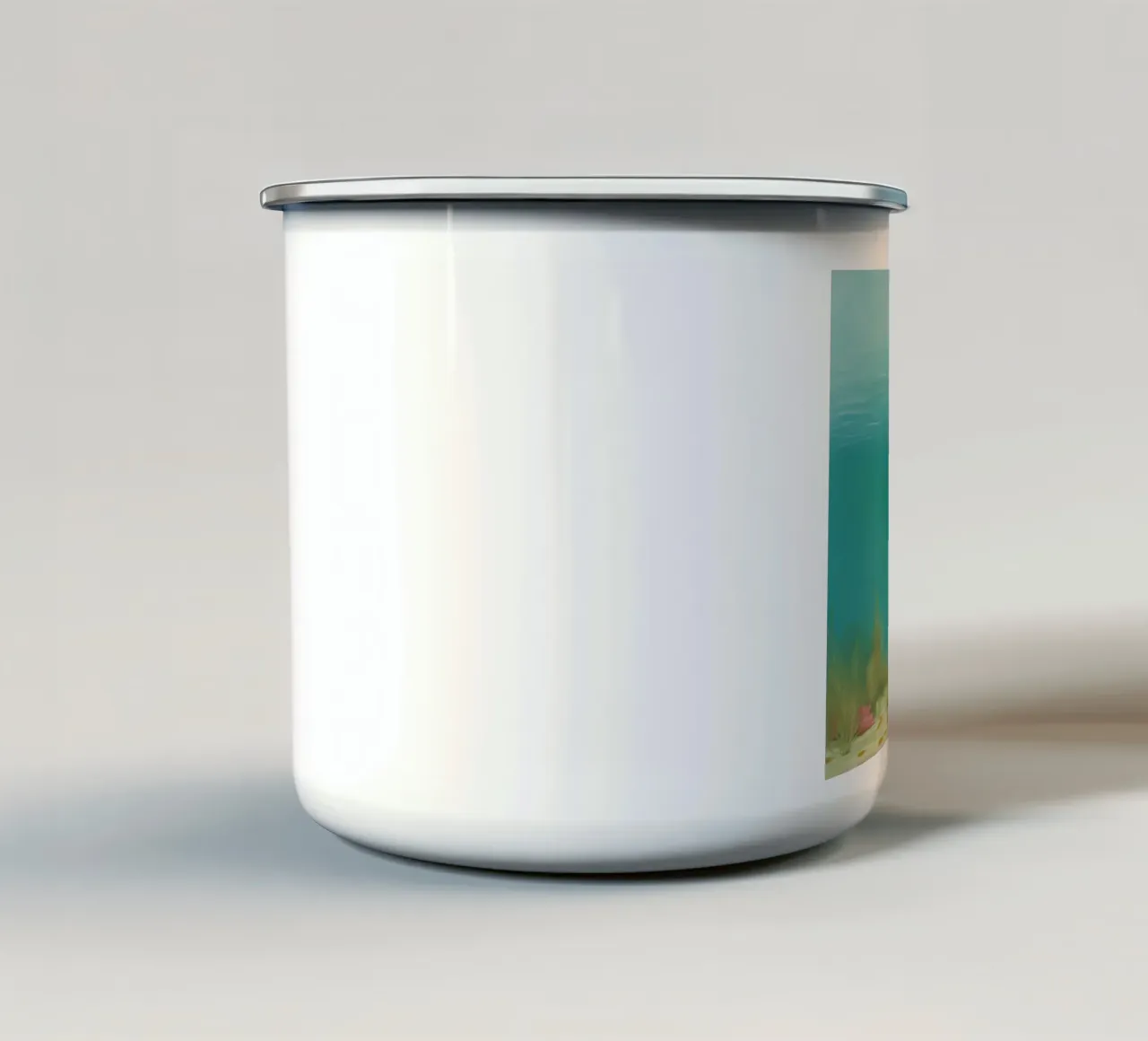 Dugongo minimo 3 tazza in smalto da Minimal Animal Art