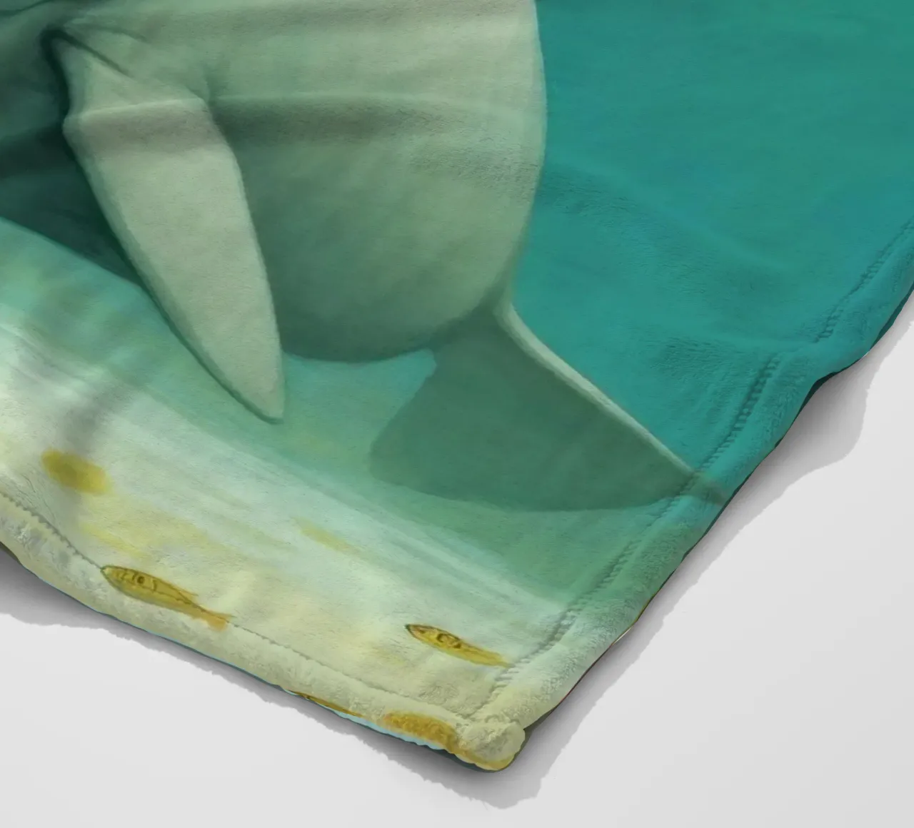 Dugongo minimo 3 coperta in pile da Minimal Animal Art