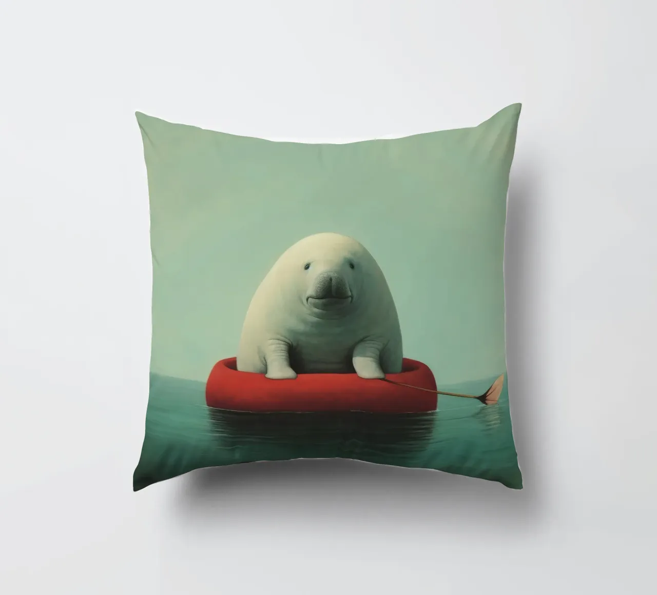Minimo Dugongo 1 cuscino da Minimal Animal Art