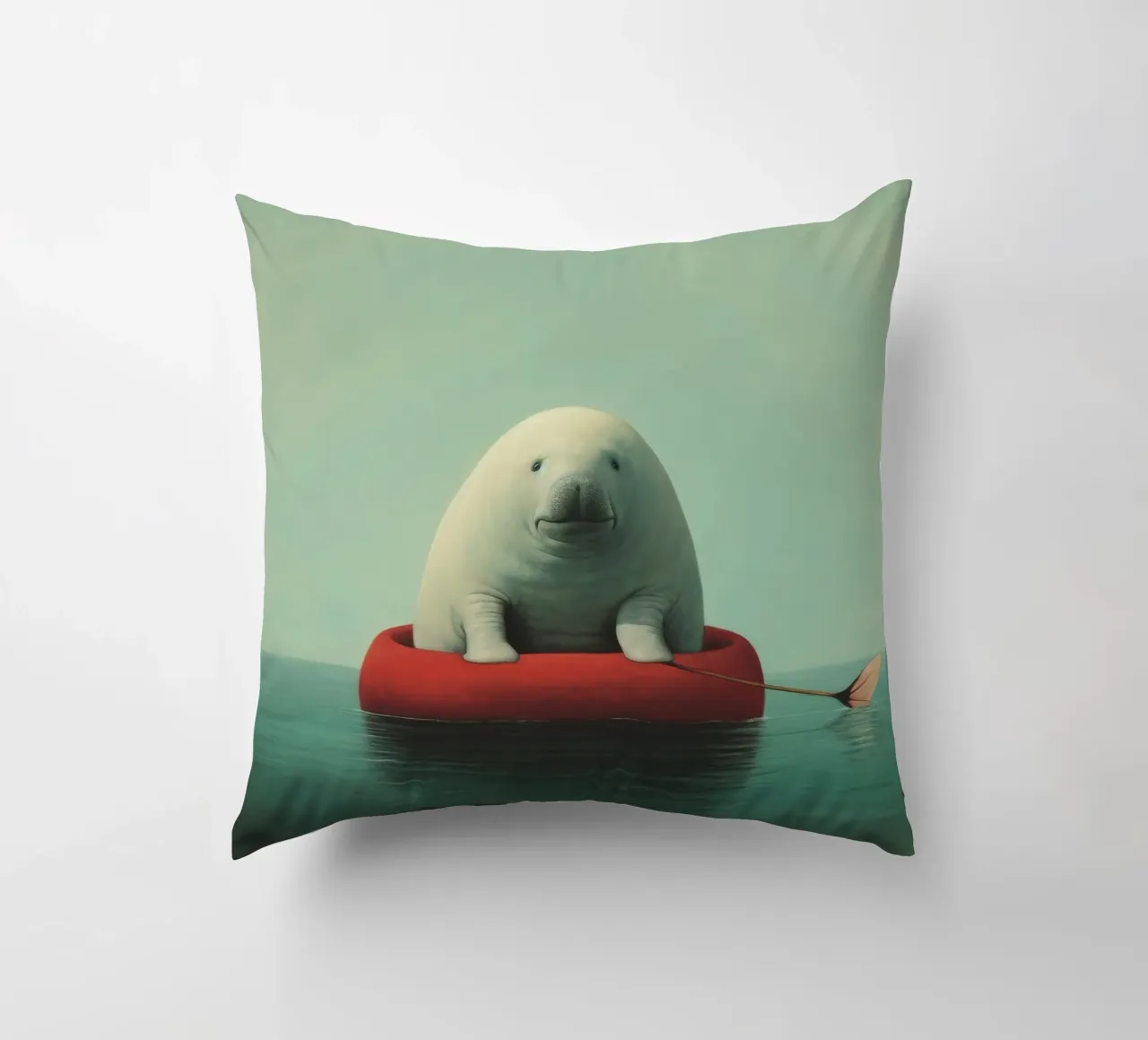 Minimo Dugongo 1 cuscino da Minimal Animal Art