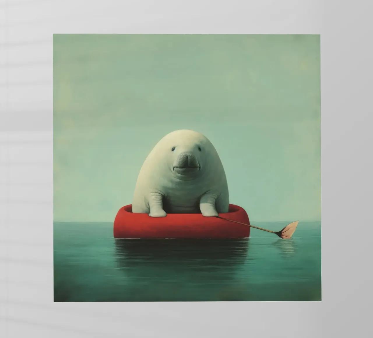 Minimo Dugongo 1 pellicola backlit da Minimal Animal Art