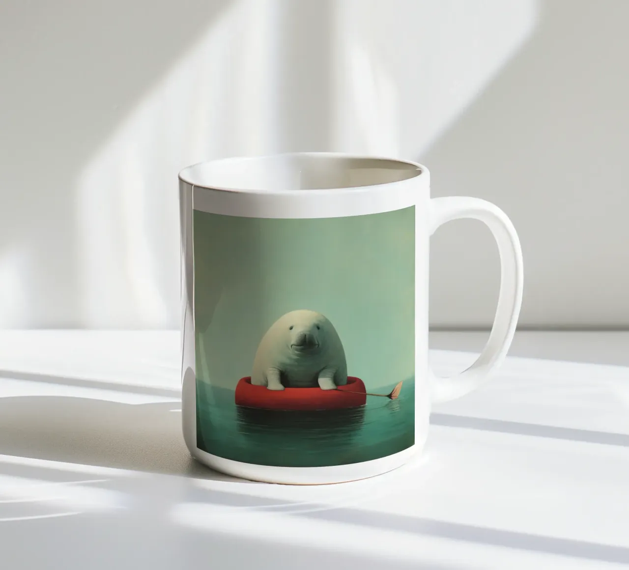 Minimo Dugongo 1 tazza in ceramica da Minimal Animal Art
