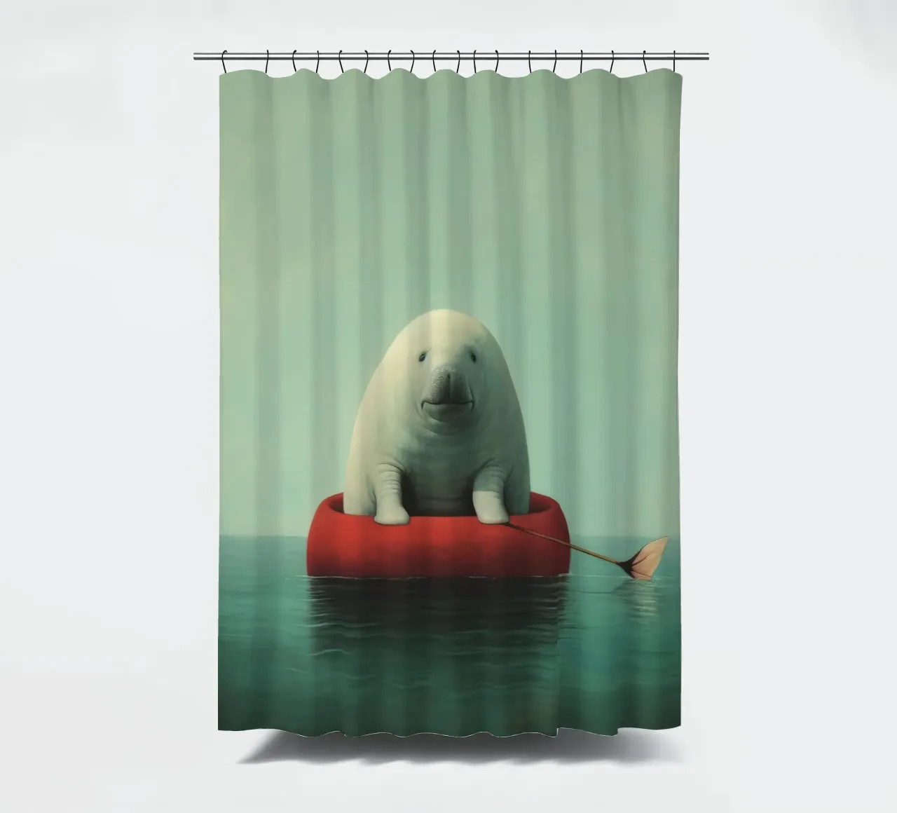 Minimo Dugongo 1 tenda da doccia da Minimal Animal Art
