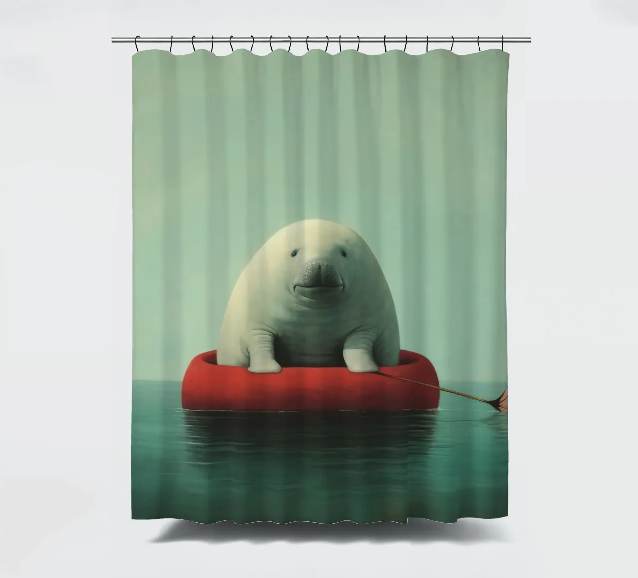 Minimo Dugongo 1 tenda da doccia da Minimal Animal Art