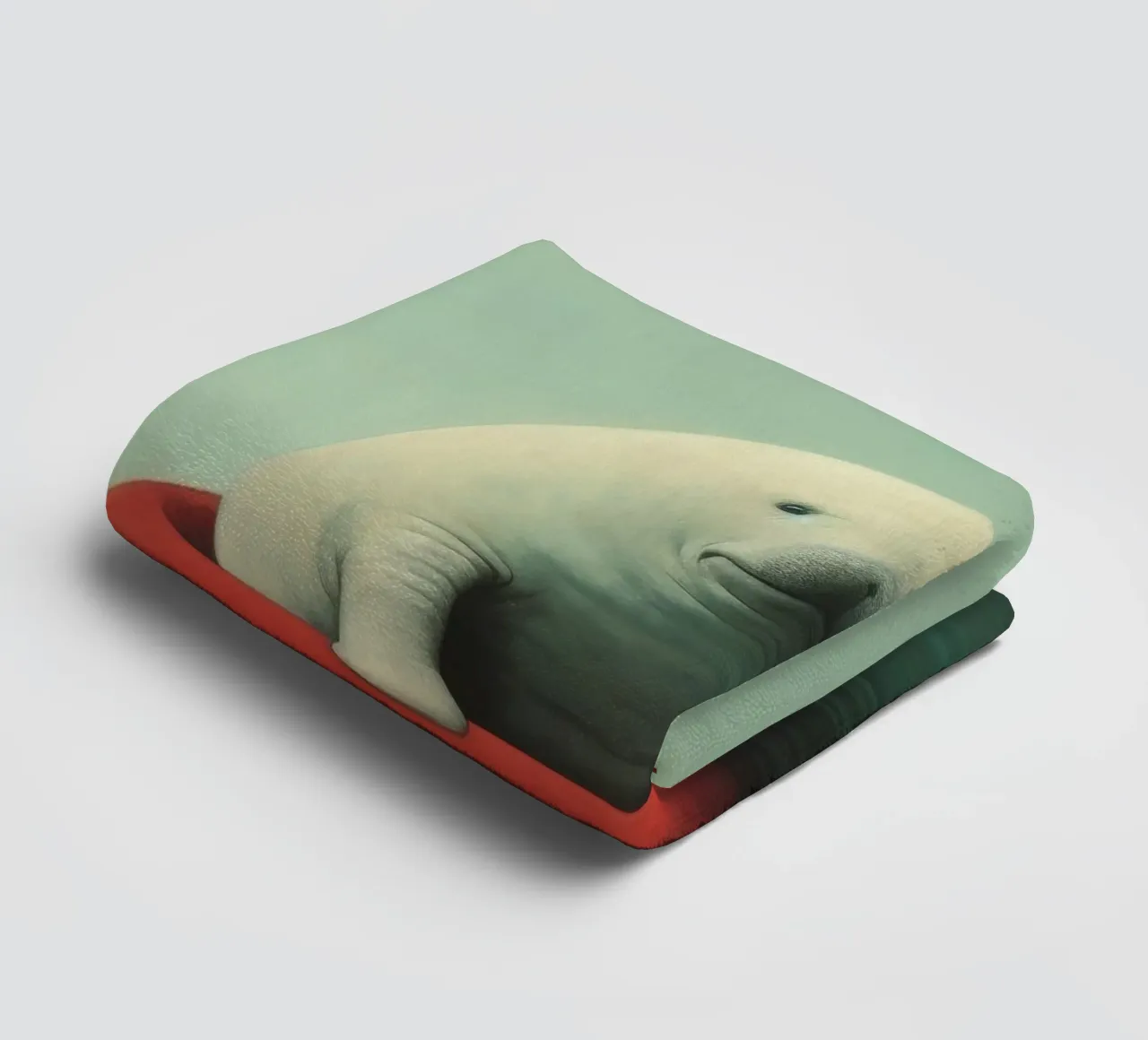 Minimo Dugongo 1 asciugamano da bagno da Minimal Animal Art
