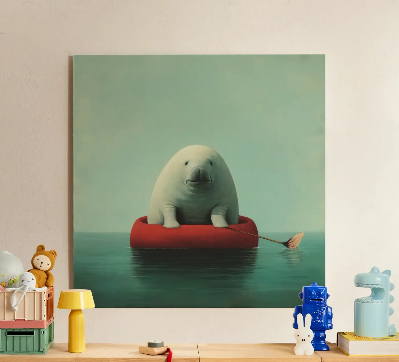 Dugongo minimo plexiglass da Minimal Animal Art