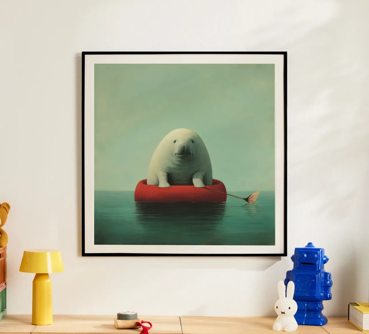 Minimo Dugongo 1 poster da Minimal Animal Art