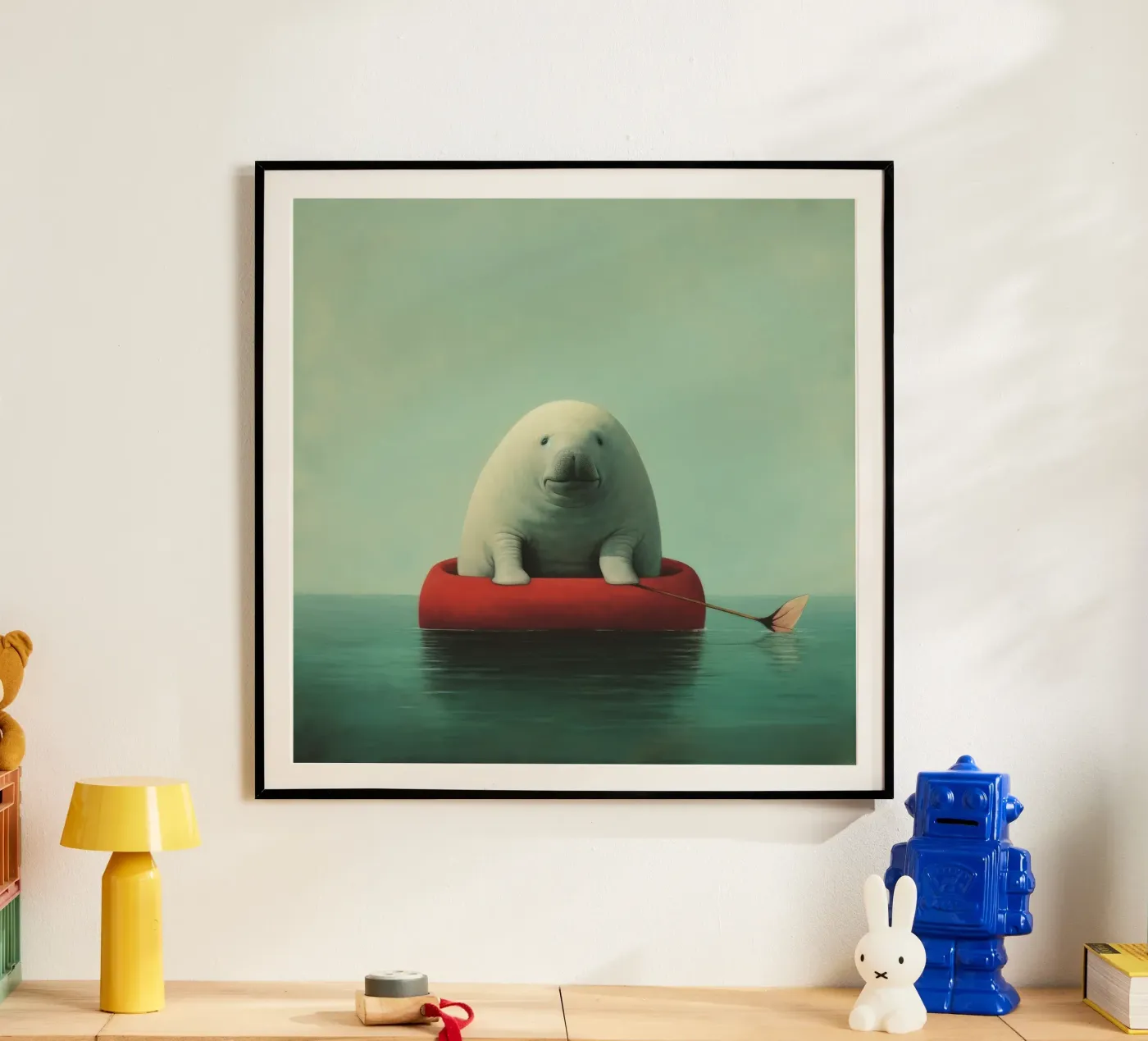 Dugongo minimo poster da Minimal Animal Art