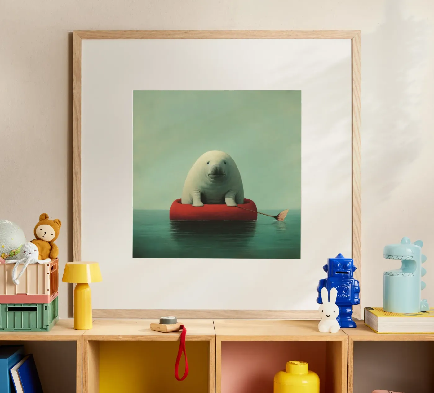 Dugongo minimo poster da Minimal Animal Art