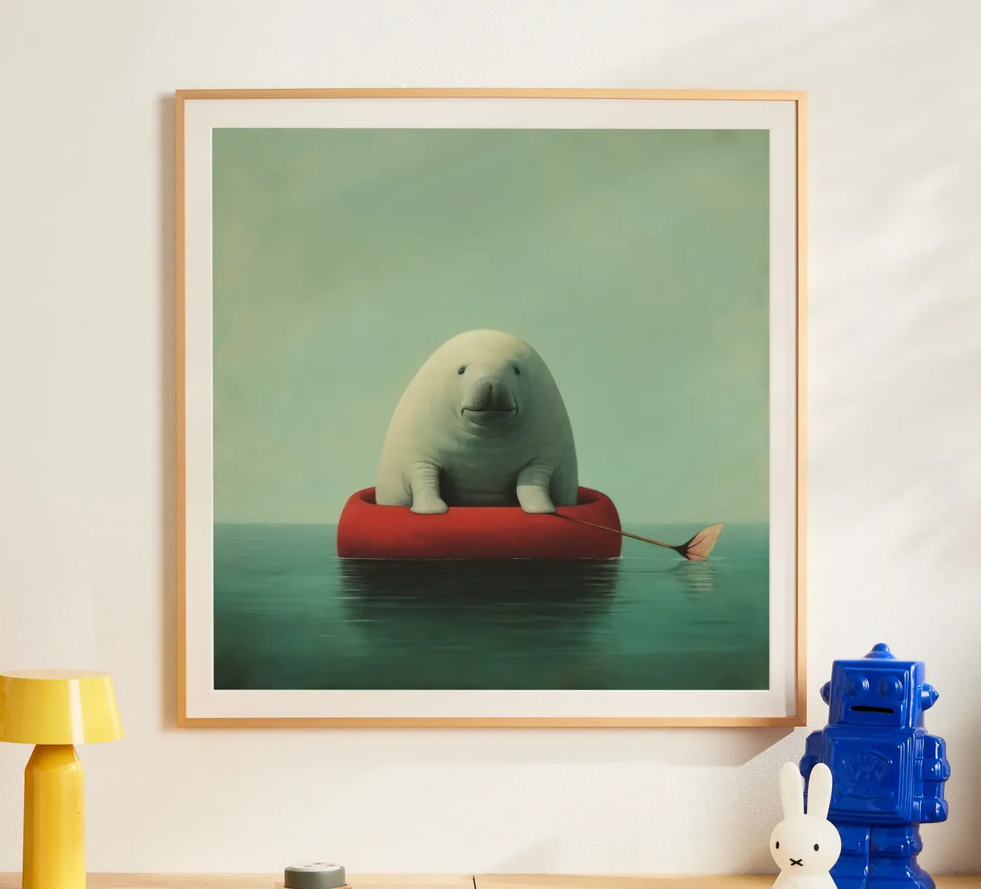 Dugongo minimo poster da Minimal Animal Art