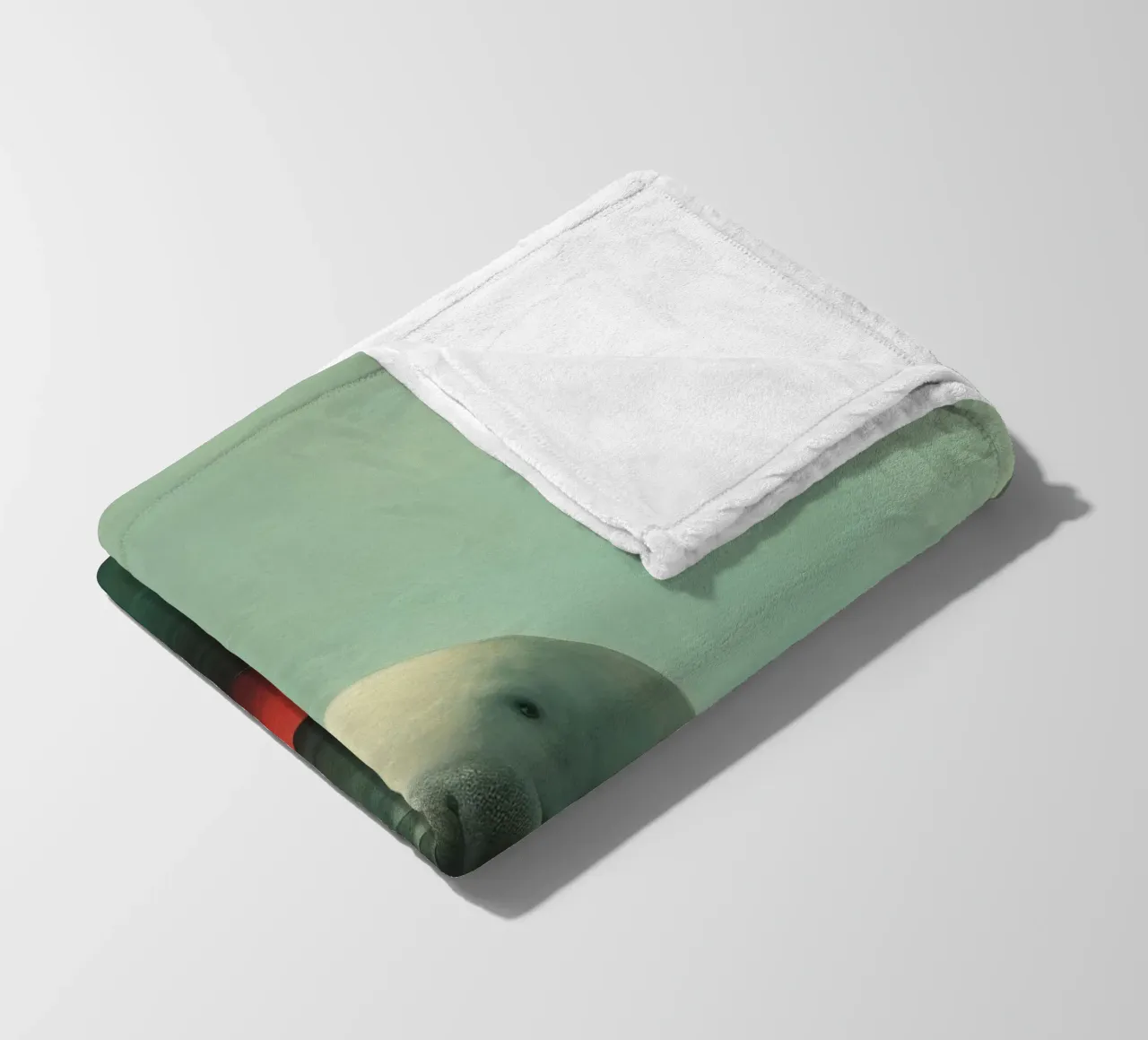 Minimo Dugongo 1 coperta in pile da Minimal Animal Art