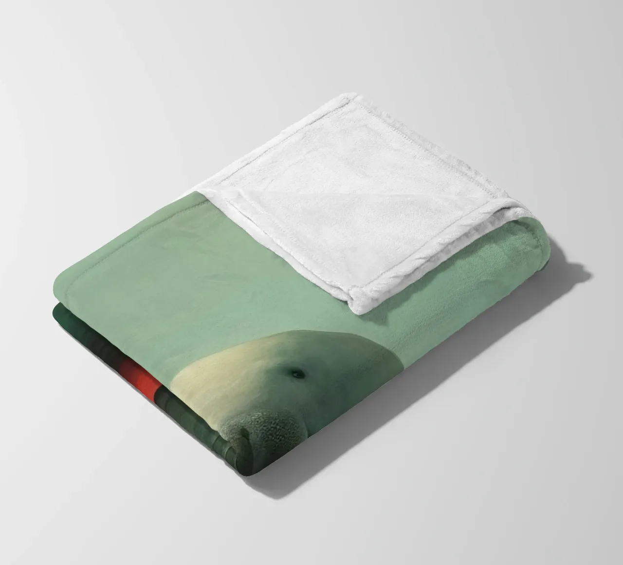 Minimo Dugongo 1 coperta in pile da Minimal Animal Art