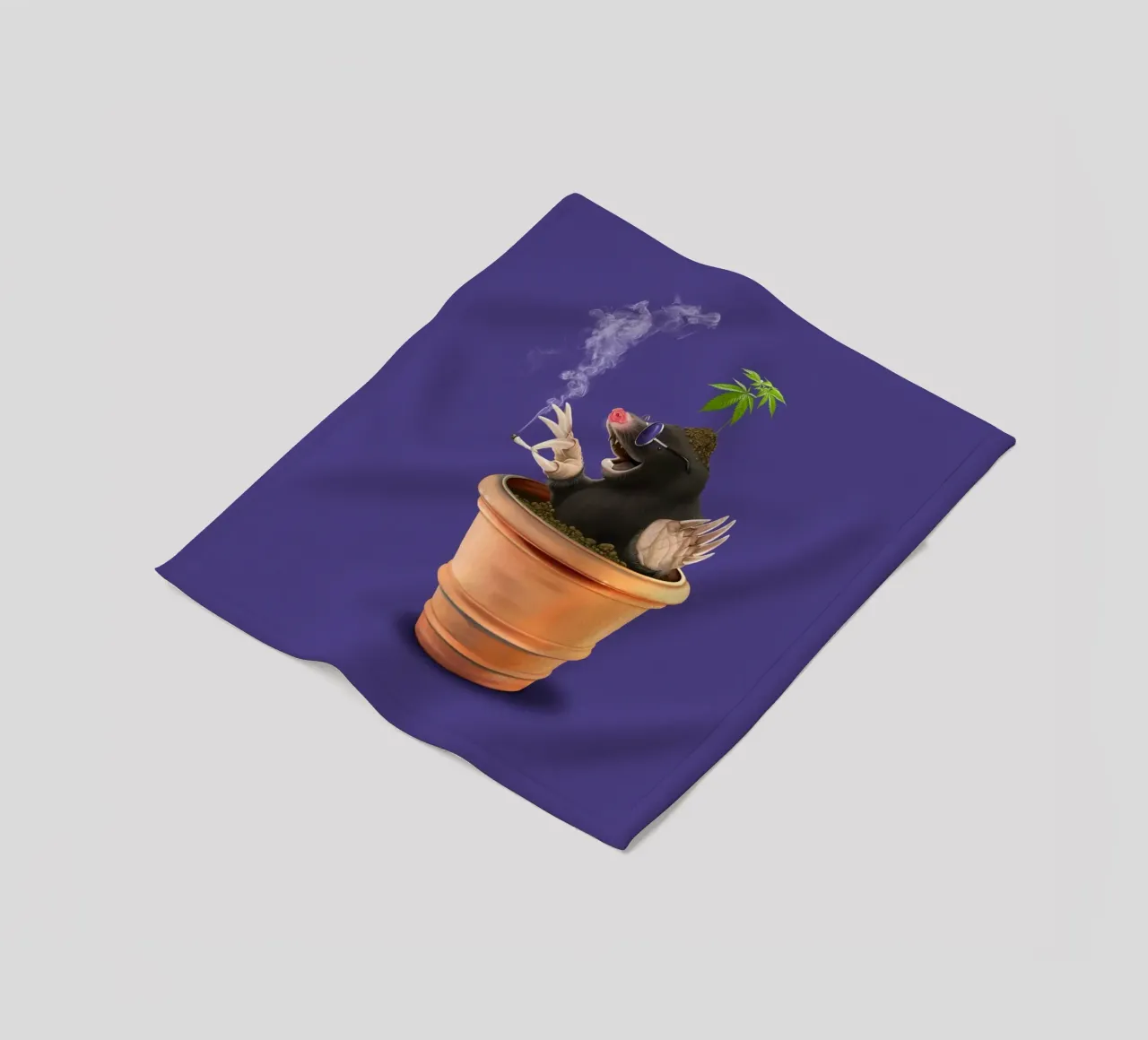 Pot (Colour) coperta in pile da Rob Art | Illustration