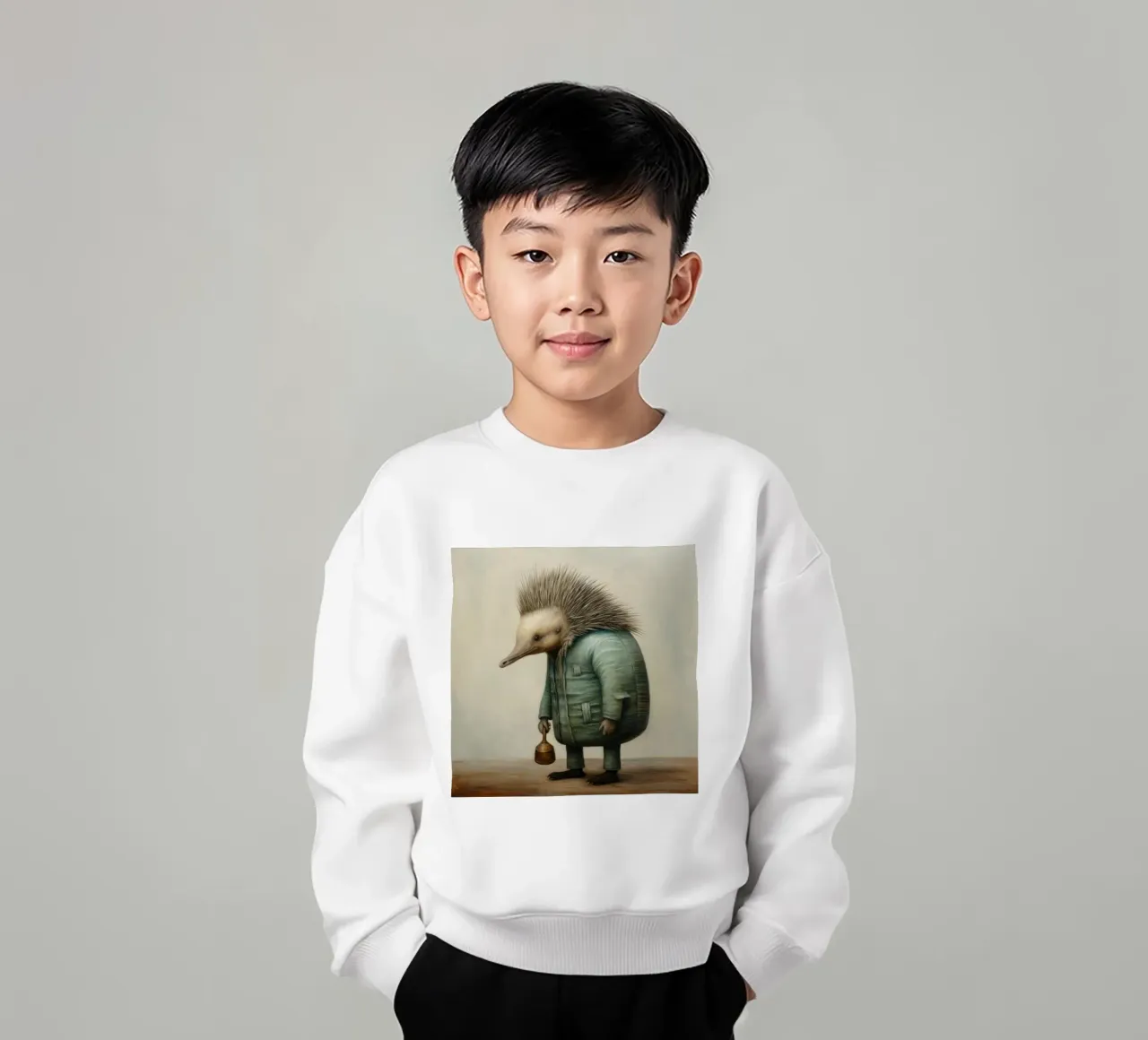 Echidna minimale 2 felpa bambino da Minimal Animal Art