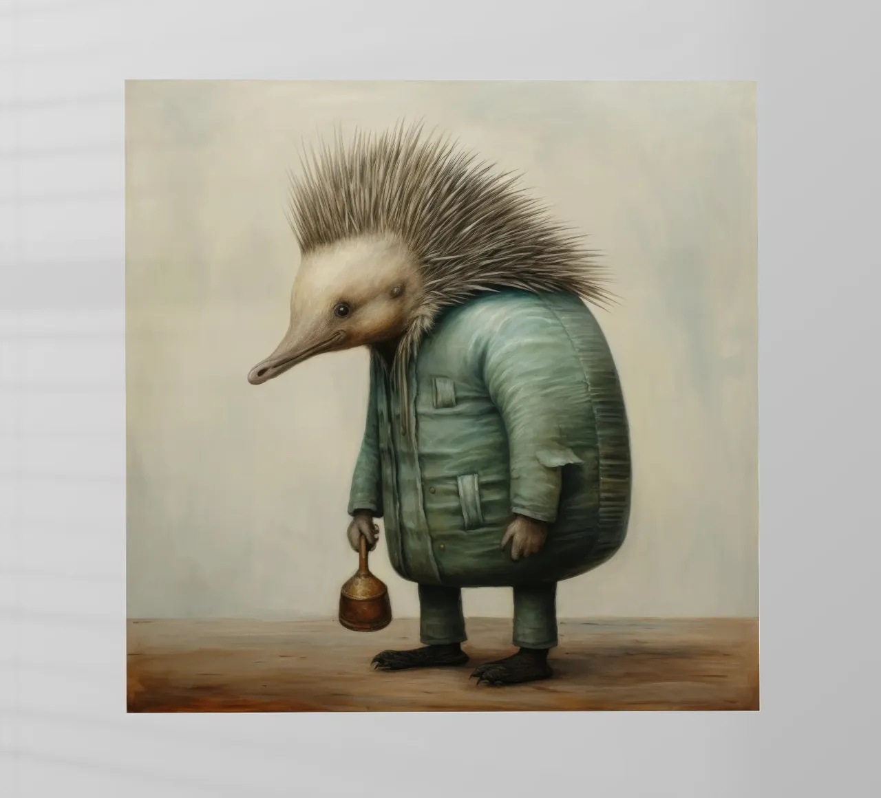 Echidna minimale 2 pellicola backlit da Minimal Animal Art