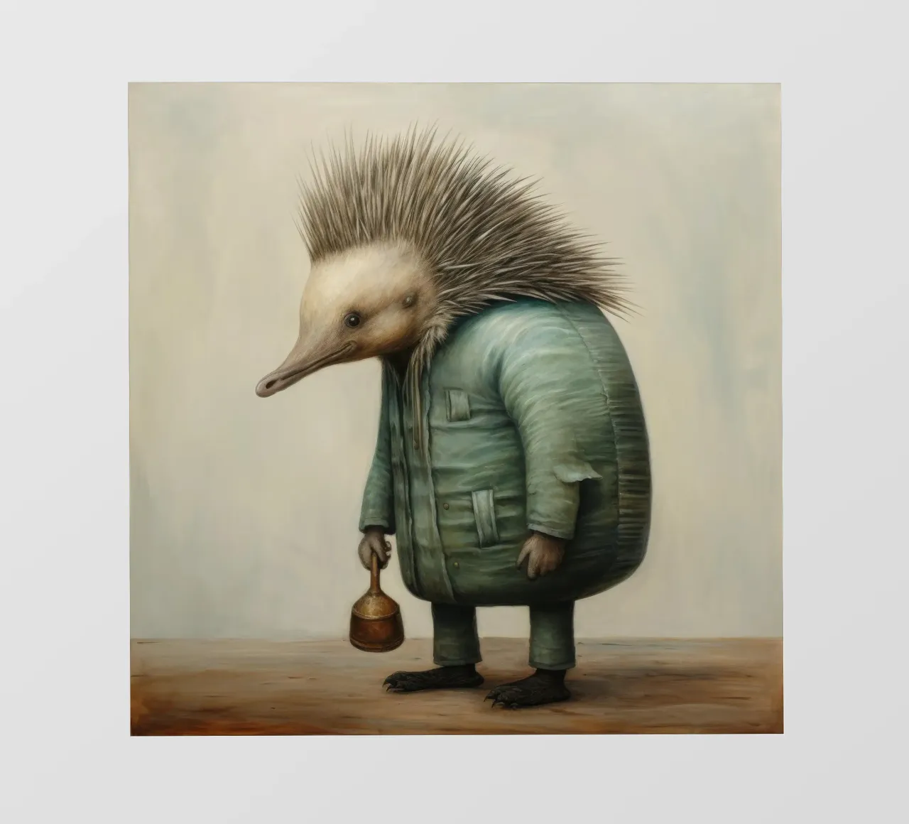Echidna minimale 2 pellicola backlit da Minimal Animal Art