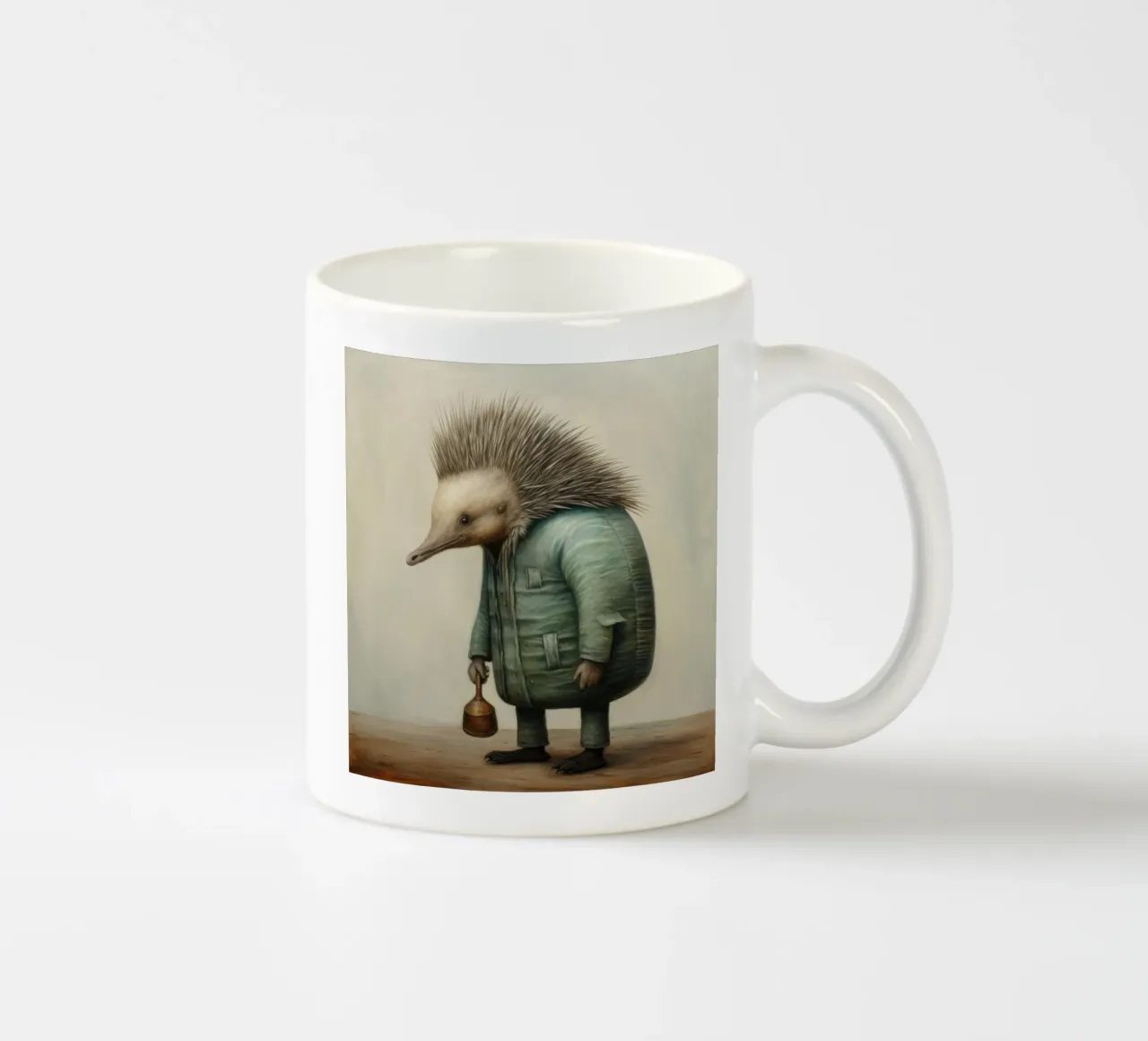 Echidna minimale 2 tazza in ceramica da Minimal Animal Art