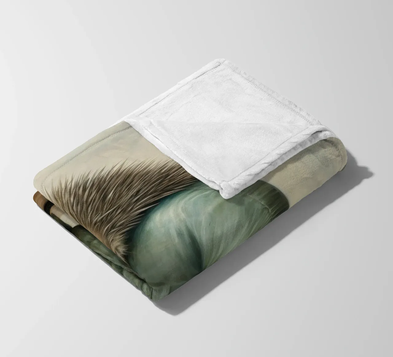 Echidna minimale 2 coperta in pile da Minimal Animal Art