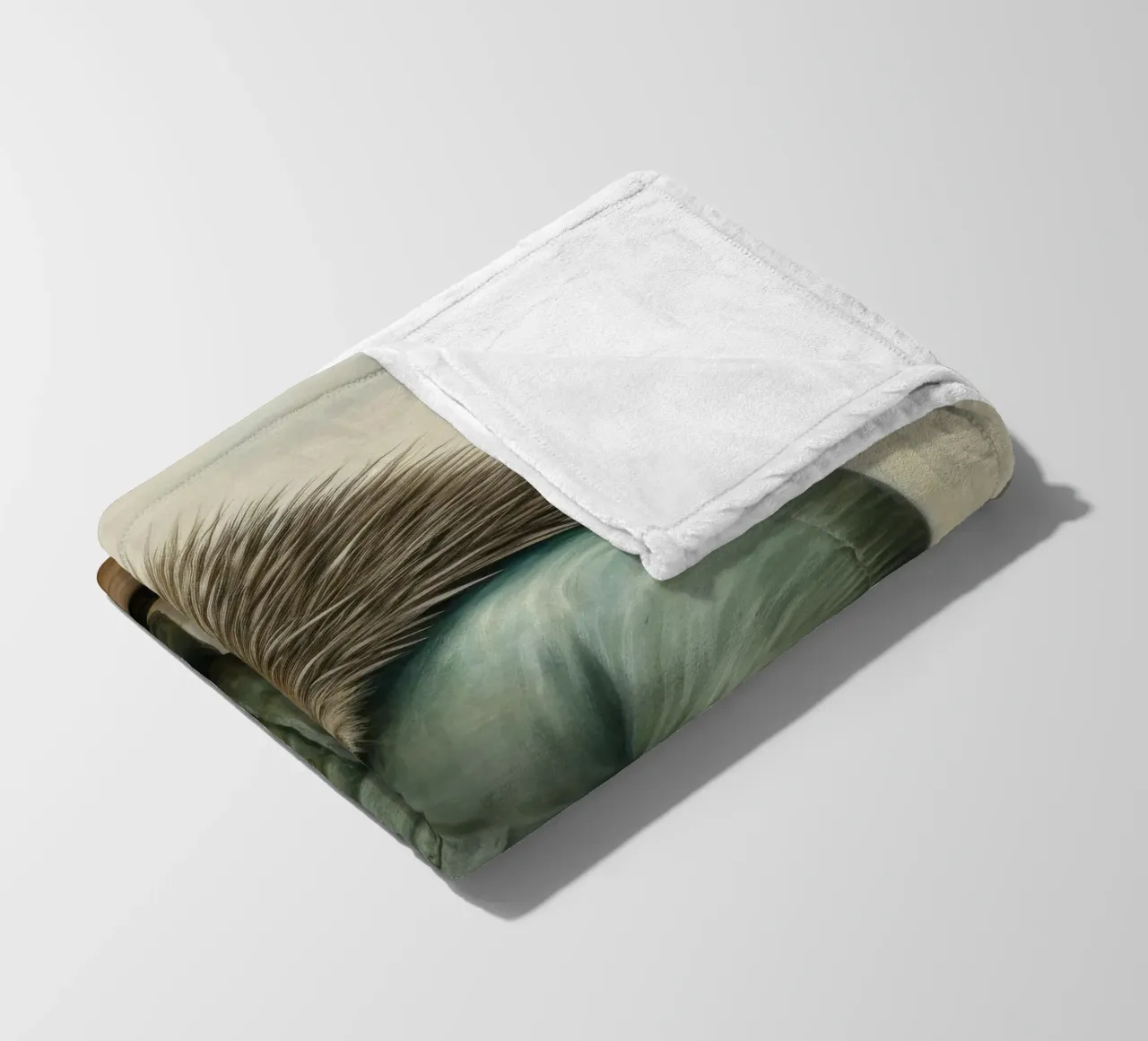 Echidna minimale 2 coperta in pile da Minimal Animal Art