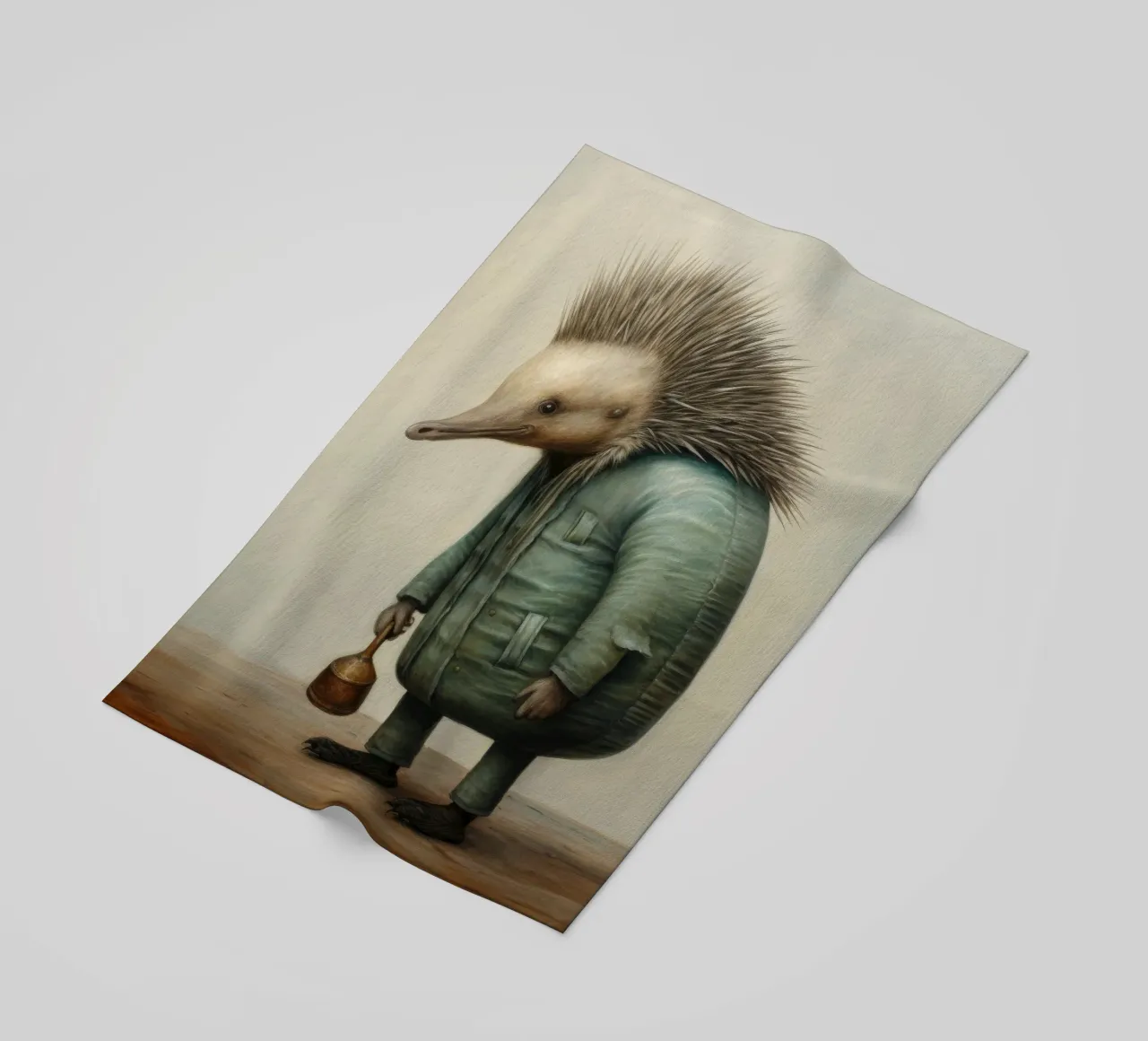 Echidna minimale 2 telo mare da Minimal Animal Art