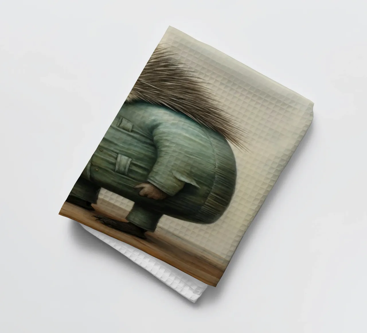 Echidna minimale 2 canovaccio da cucina da Minimal Animal Art