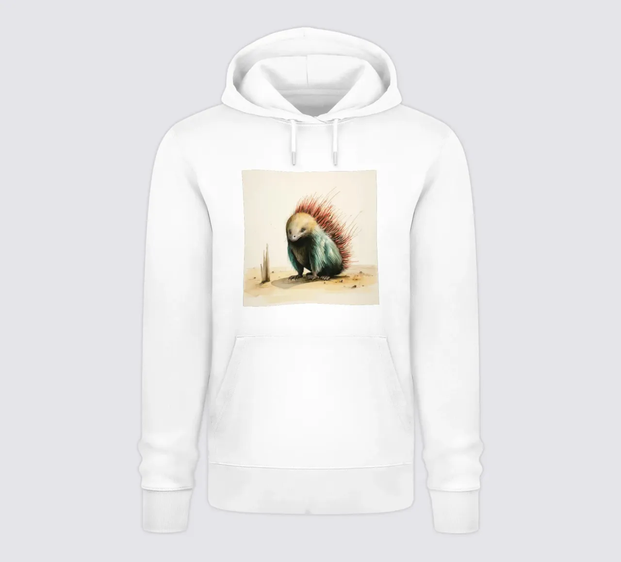 Echidna minimale 3 felpa con cappuccio da Minimal Animal Art