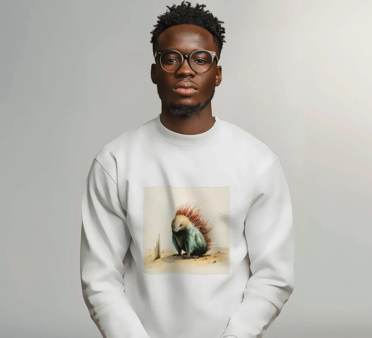 Echidna minimale 3 felpa da Minimal Animal Art