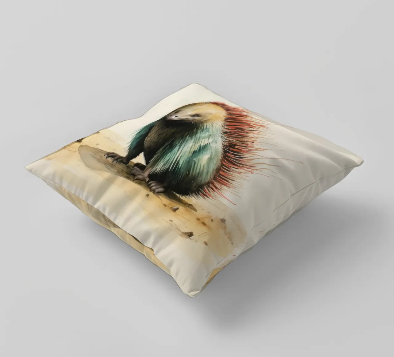 Echidna minimale 3 cuscino da Minimal Animal Art