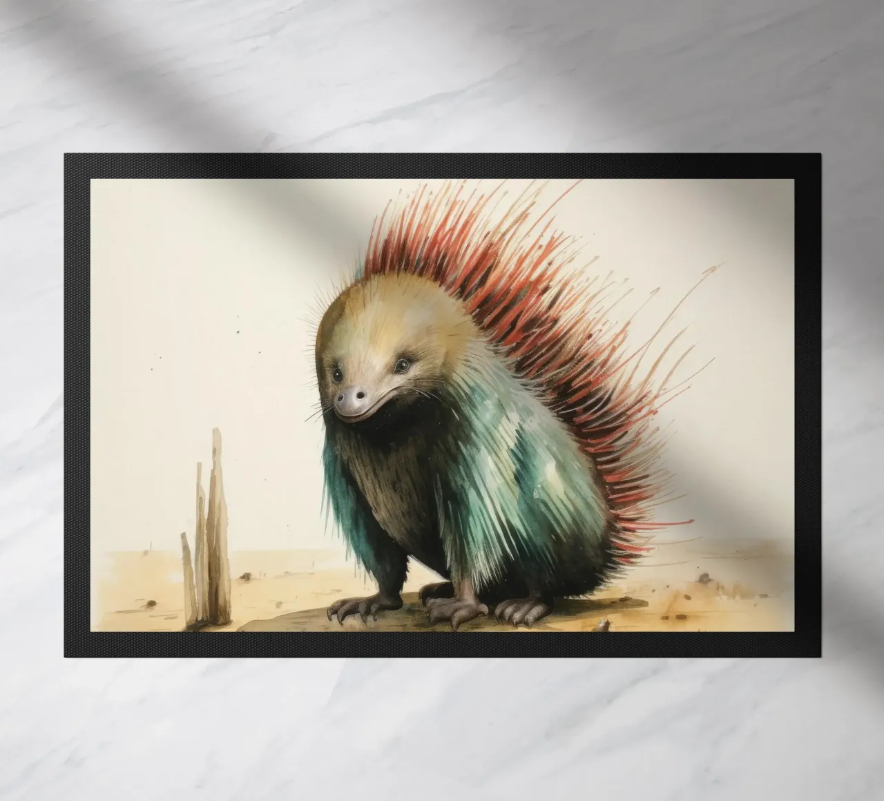 Echidna minimale 3 zerbino da Minimal Animal Art
