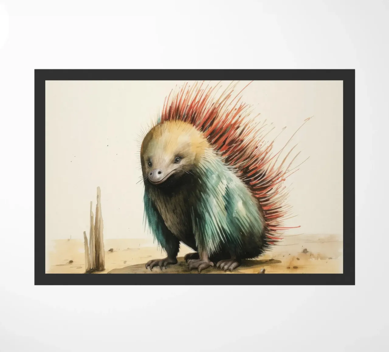 Echidna minimale 3 zerbino da Minimal Animal Art