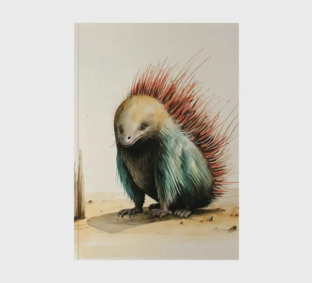 Minimal Echidna 3 notebook by Minimal Animal Art