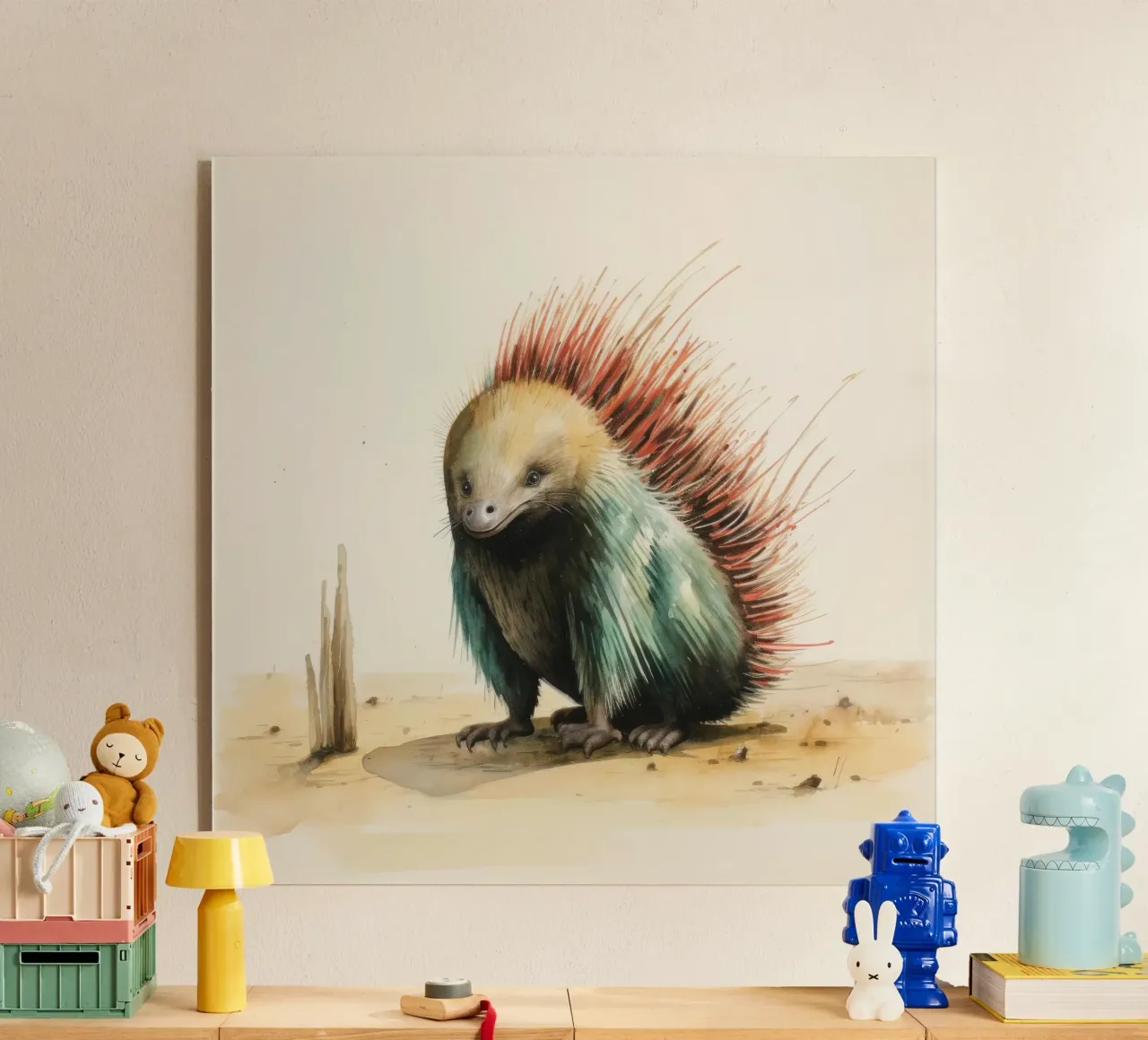 Echidna minima plexiglass da Minimal Animal Art