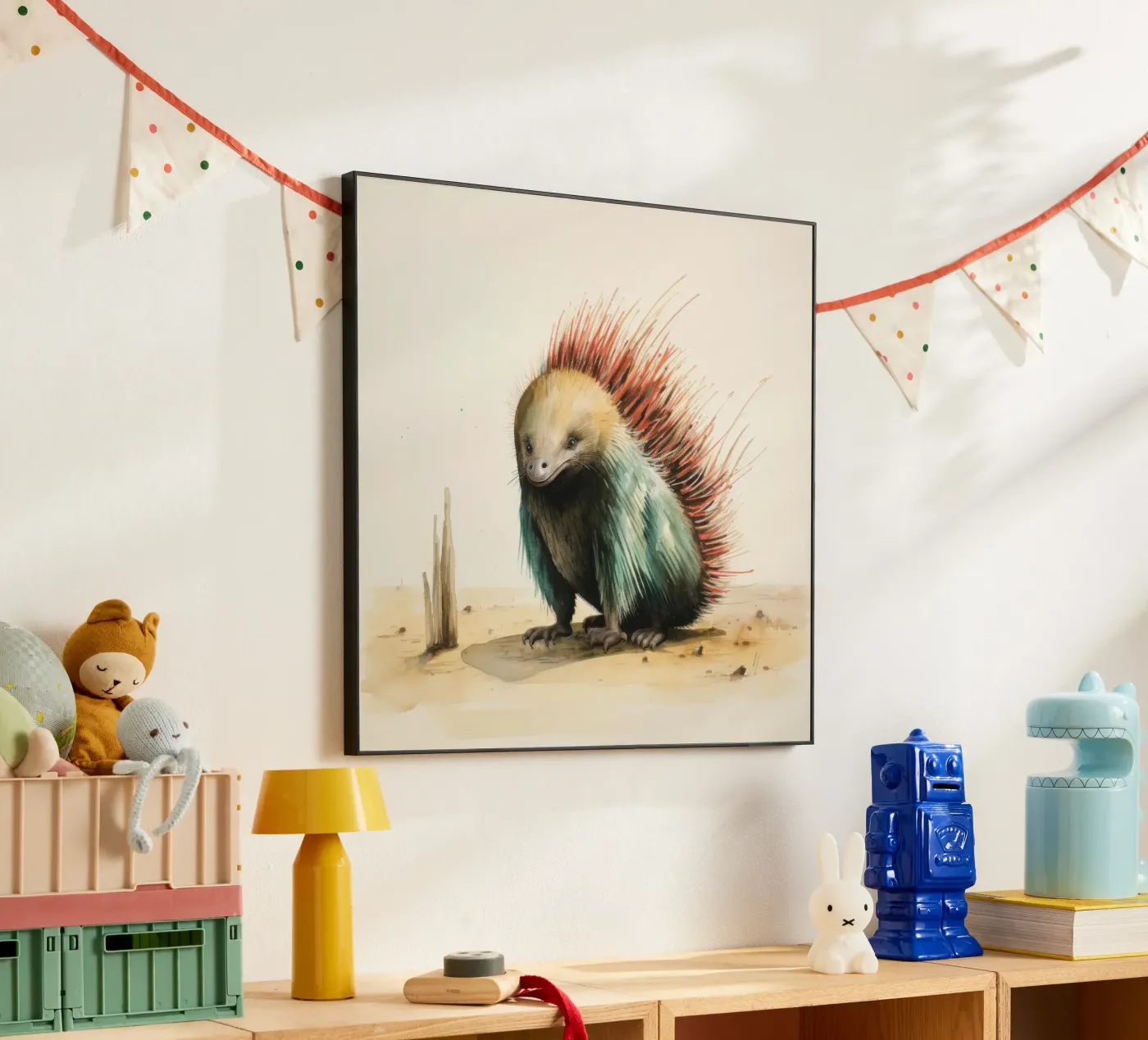 Minimal Echidna forex plate by Minimal Animal Art