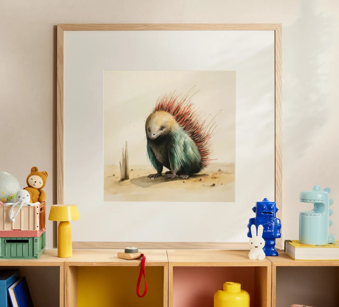 Minimal Echidna poster da Minimal Animal Art